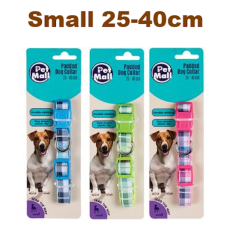 Pet dog collar tartan 25-40cm small